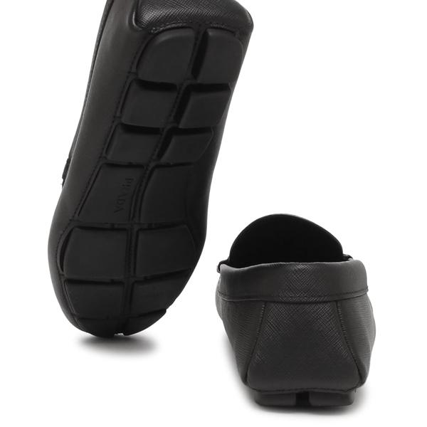プラダ ローファー オックスフォード トライアングルロゴ ドライビングシューズ ブラック メンズ PRADA 2DD178 053 F0002の画像