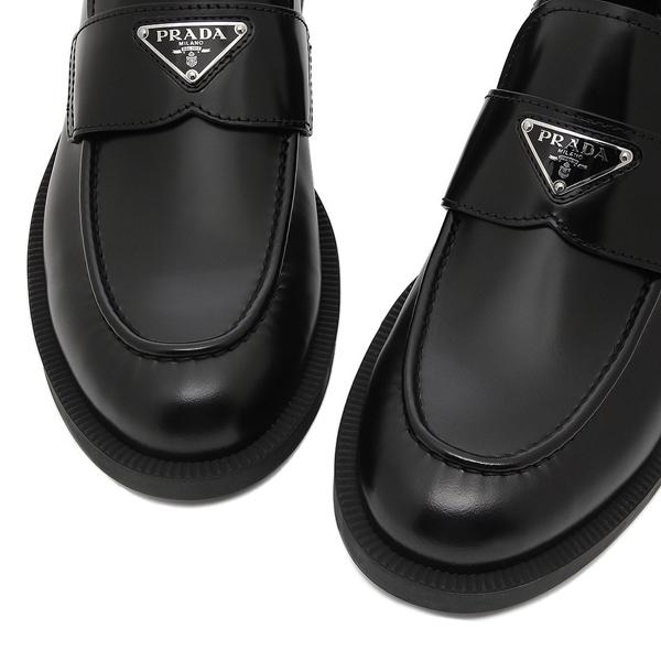 プラダ ローファー オックスフォード トライアングルロゴ ブラック メンズ PRADA 2DE145 G000 F0002 055の画像