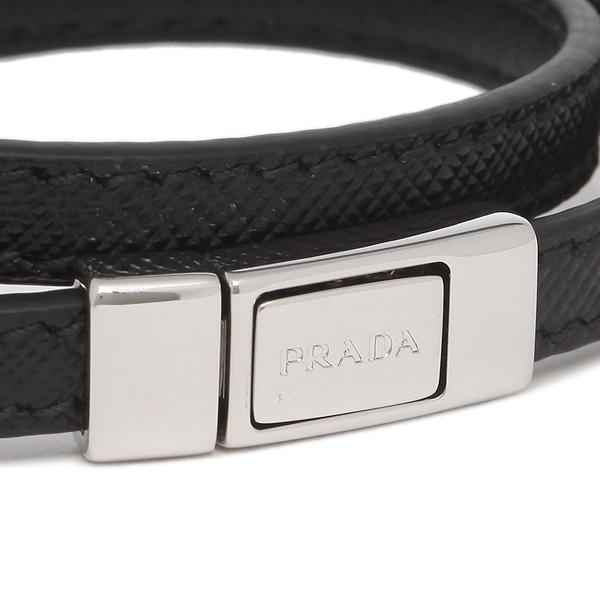 プラダ ブレスレット アクセサリー サフィアーノ レザー バングル ブラック メンズ PRADA 2IB286 053 F0002 19cm プラダ PRADA ブレスレット アクセサリー サフィアーノ レザー バングル ブラック メンズ 2IB286 F0002 5cm
