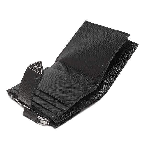 PRADA（プラダ） 二つ折り財布 サフィアーノ トライアングルロゴ