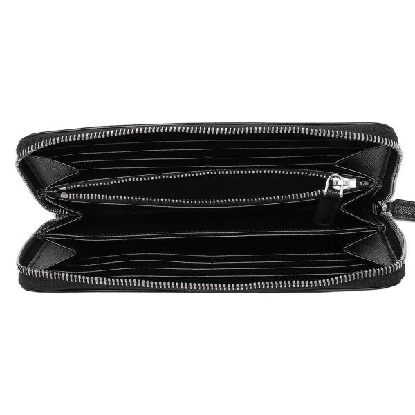 プラダ 長財布 メンズ PRADA 2ML317 QME F0002 ブラックの画像