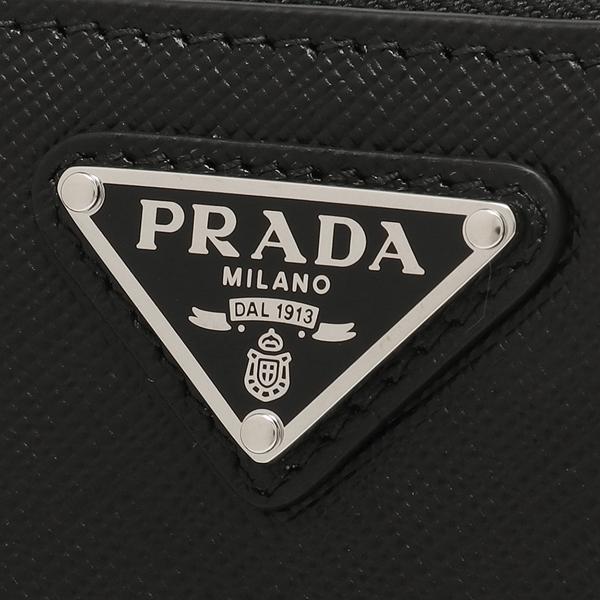 PRADA プラダ コインケース サフィアーノ トライアングルロゴ ブラック 