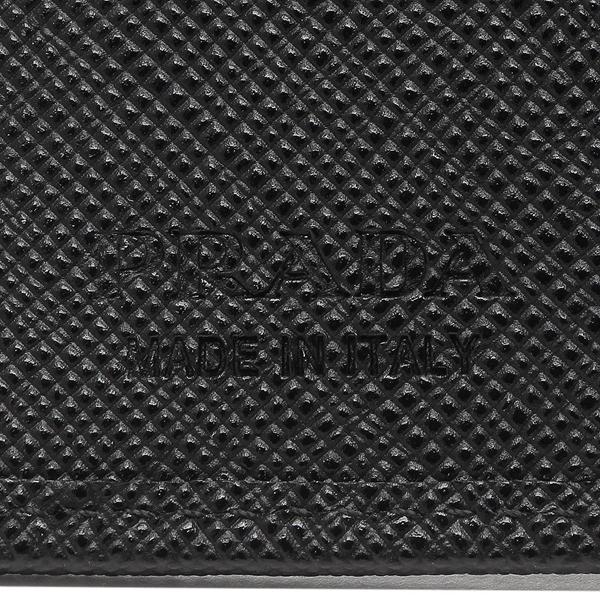 プラダ 二つ折り財布 トライアングル ブラック メンズ レディース ユニセックス PRADA 2MO004 2DMH F0002の画像