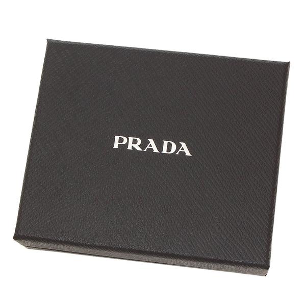 プラダ 二つ折り財布 トライアングル ブラック メンズ レディース ユニセックス PRADA 2MO004 2DMH F0002の画像