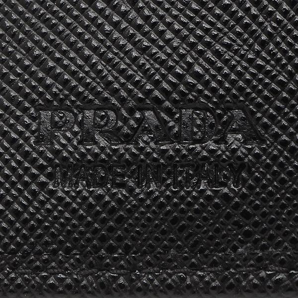 プラダ 二つ折り財布 トライアングル ブラック メンズ PRADA 2MO004 QHH F0002の画像