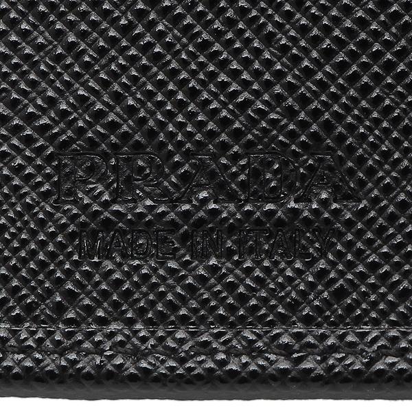 プラダ 二つ折り財布 トライアングル ブラック メンズ PRADA 2MO513 2DMH F0002の画像