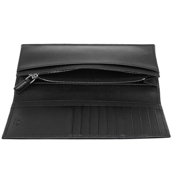 プラダ メンズ 長財布 PRADA 2MV836 QHH F0002 ブラックの画像