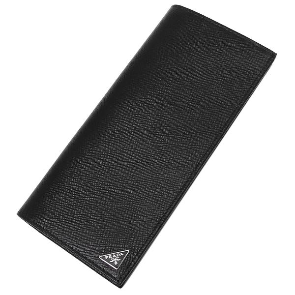 プラダ メンズ 長財布 PRADA 2MV836 QHH F0002 ブラックの画像