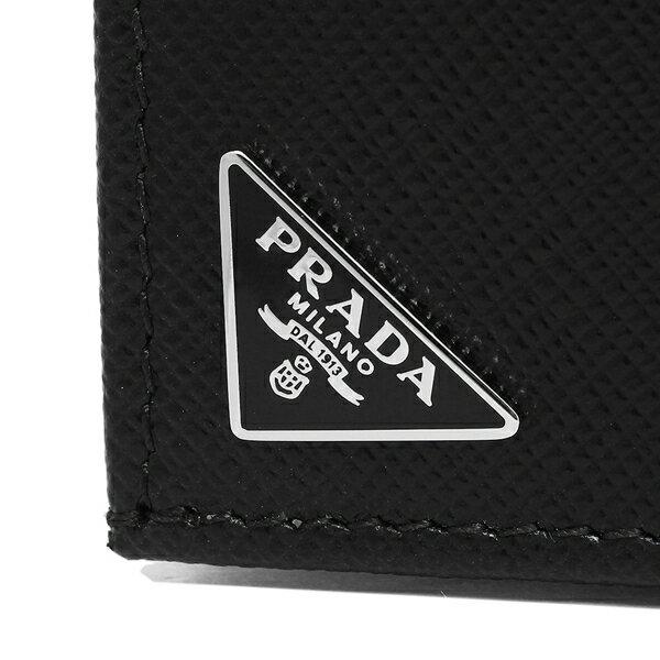 プラダ メンズ 長財布 PRADA 2MV836 QHH F0002 ブラックの画像
