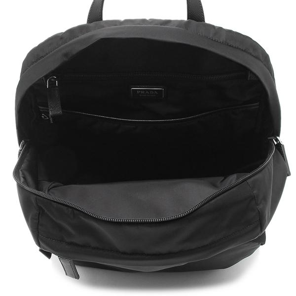 プラダ リュック バックパック リナイロン サフィアーノレザー トライアングルロゴ ブラック メンズ PRADA 2VZ104 2DMG F0002 OOO A4対応_1
