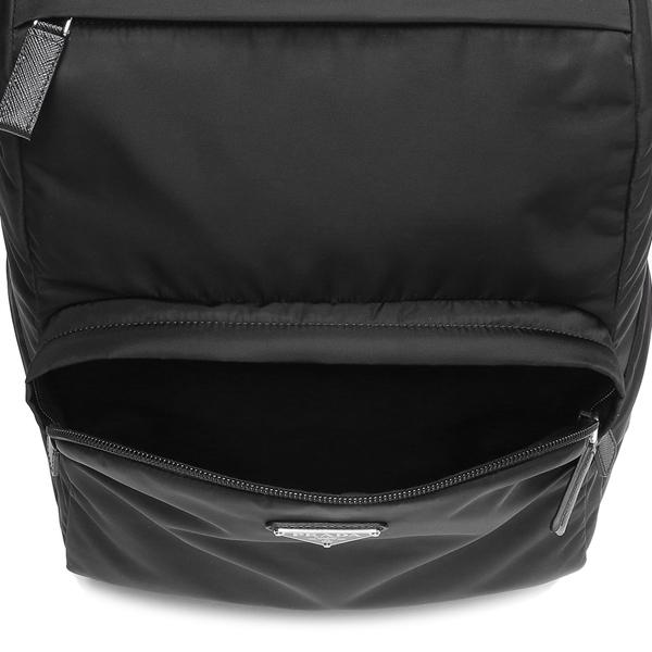プラダ リュック バックパック リナイロン サフィアーノレザー トライアングルロゴ ブラック メンズ PRADA 2VZ104 2DMG F0002 OOO A4対応_7