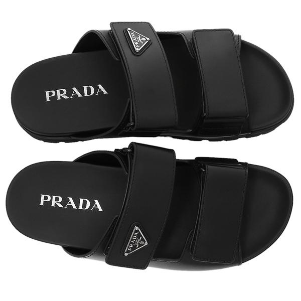 PRADA プラダ サンダル ミュール レザーストラップサンダル PRADA プラダ サンダル ミュール レザーストラップサンダル