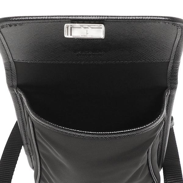 プラダ ショルダーバッグ スマートフォンバッグ リナイロン サフィアーノ トライアングルロゴ ブラック メンズ PRADA 2ZH109 2DMH F0002の画像