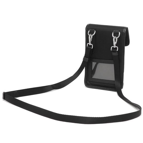 プラダ ショルダーバッグ スマートフォンバッグ リナイロン サフィアーノ トライアングルロゴ ブラック メンズ PRADA 2ZH109 2DMH F0002の画像