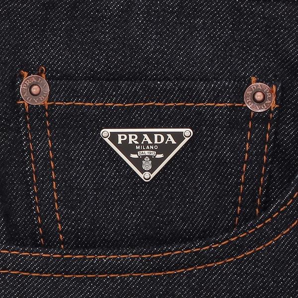 PRADA プラダ パンツ 5ポケット デニム ローライズウエスト ネイビー 