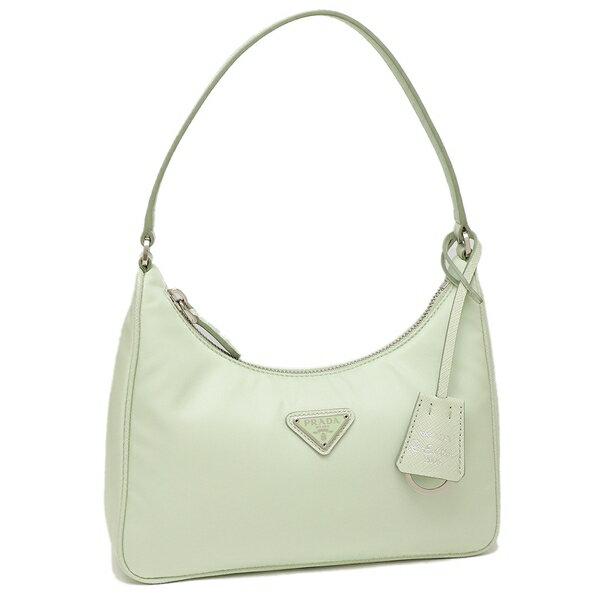 PRADA プラダ ショルダーバッグ トライアングル クロシェ ミニポーチ付 白 PRADA プラダ ショルダーバッグ トライアングル クロシェ ミニポーチ付