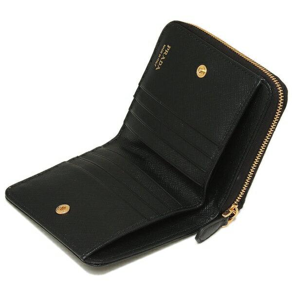 PRADA（プラダ） 二つ折り財布 サフィアーノ ミニ財布 レディース