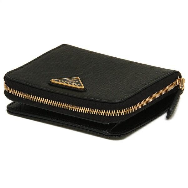 PRADA プラダ 二つ折り財布 サフィアーノ ミニ財布 レディース 1ML036