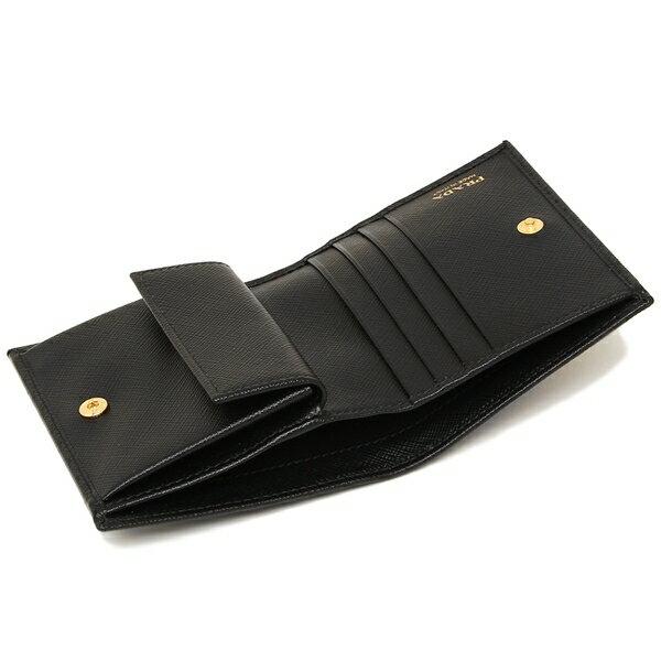 PRADA（プラダ） 二つ折り財布 サフィアーノ ミニ財布 レディース