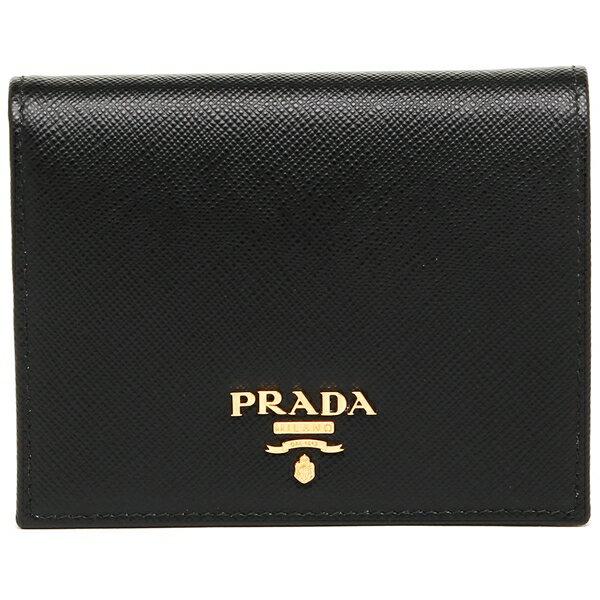 PRADA（プラダ） 二つ折り財布 サフィアーノ ミニ財布 レディース