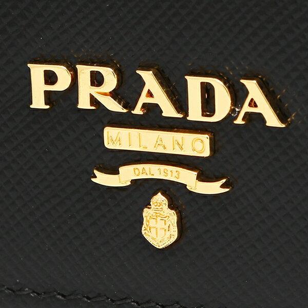 PRADA（プラダ） 二つ折り財布 サフィアーノ ミニ財布 レディース