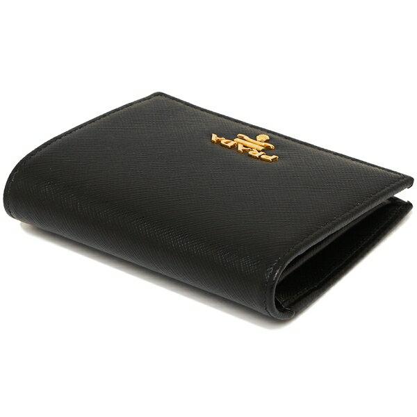 PRADA プラダ 二つ折り財布 サフィアーノ ミニ財布 レディース