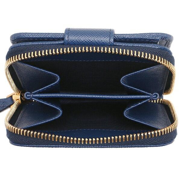 PRADA プラダ 二つ折り財布 サフィアーノ ミニ財布 レディース