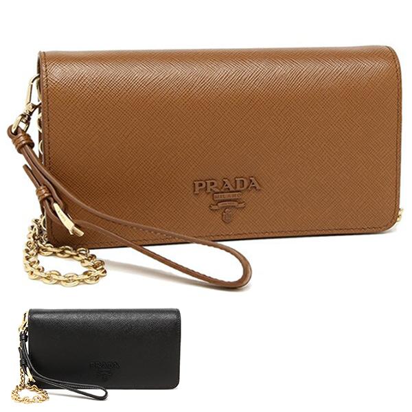プラダ ショルダーバッグ サフィアーノ ミニバッグ 財布ショルダー チェーンウォレット リストレット レディース PRADA 1DH029 2EBW | PRADA