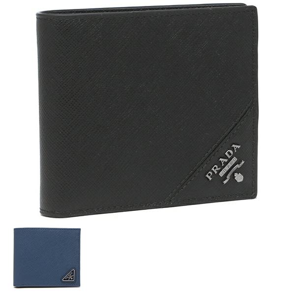 PRADA プラダ 二つ折り財布 サフィアーノ カードケース メンズ