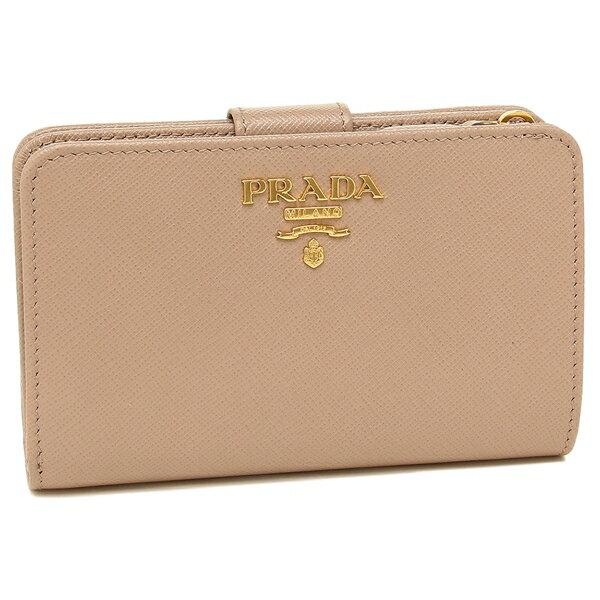 プラダ　サフィアーノ　二つ折財布　コンパクトウォレット　1ML225 PRADA PRADA プラダ 二つ折り財布 サフィアーノ レディース 1ML225 QWA