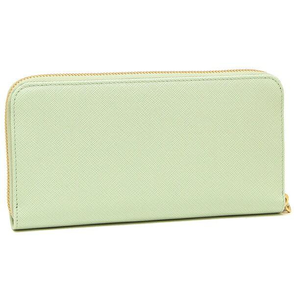 キチ PRADA 長財布 ブラック/ピンク サフィアーノマルチカラー ジップアラウンド長財布