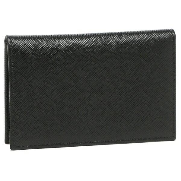 PRADA プラダ　レザー名刺入れ ブラック　ハイブランド 黒　カードケース プラダ PRADA ☆レザー名刺入れ・カードケース - PORTACARTE DI CRED