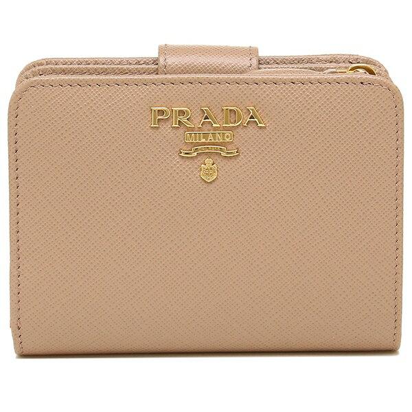 プラダ 二つ折り財布 サフィアーノ レディース PRADA 1ML018 QWAの画像