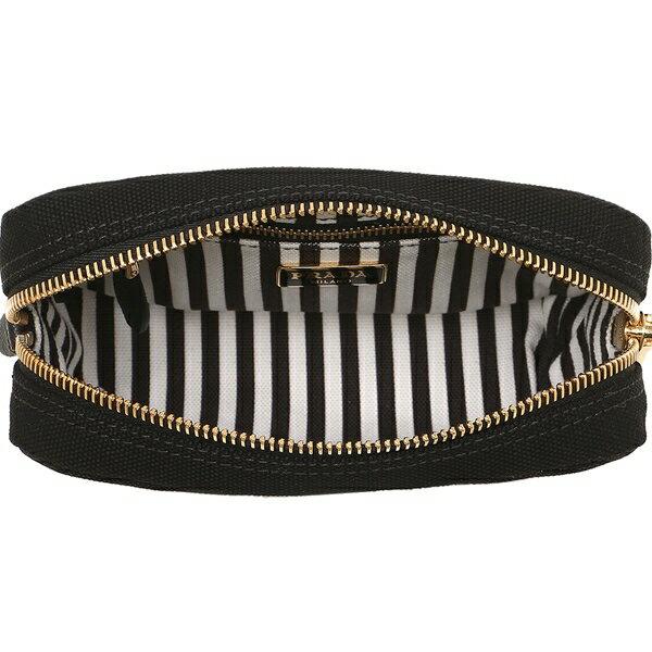 【あ〜り〜様お決まり品】PRADA ブラックポーチ　カナパ　LOGO PRADA（プラダ） ポーチ カナパ ロゴ レディース PRADA 1NA021 20L