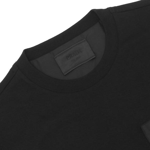 プラダ Tシャツ トップス リナイロン トライアングルロゴ ブラック メンズ PRADA UJN661 11CK 221 F0002_2