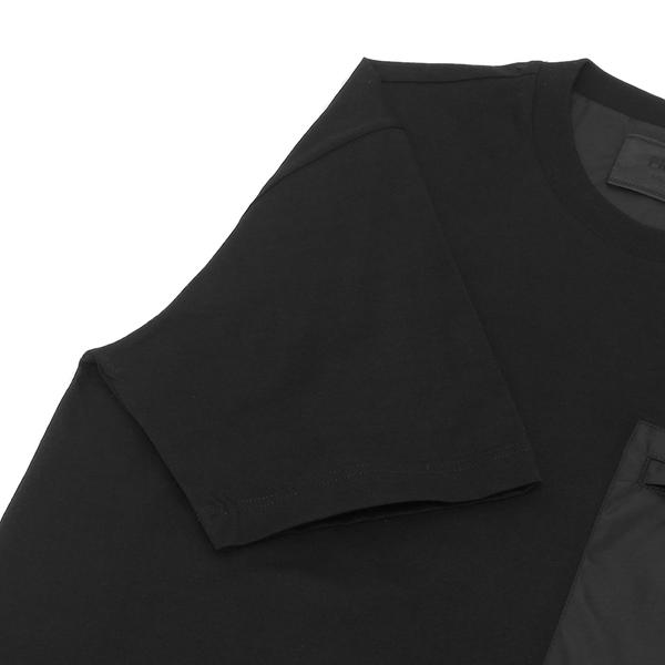 プラダ Tシャツ トップス リナイロン トライアングルロゴ ブラック メンズ PRADA UJN661 11CK 221 F0002_6