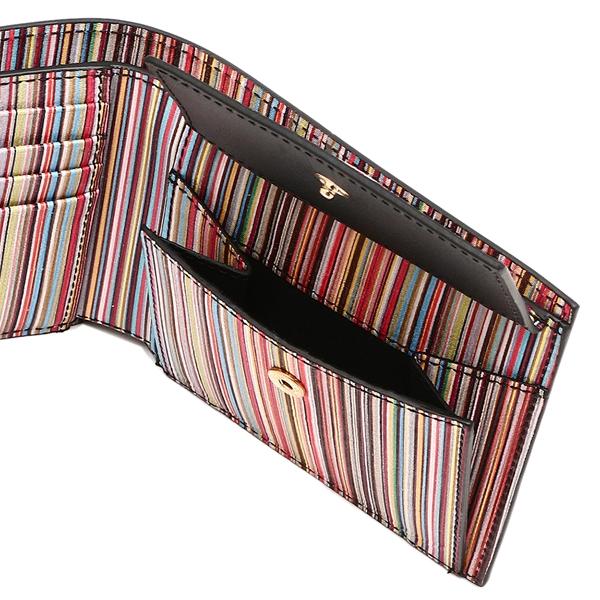 Paul Smith ポールスミス 二つ折り財布 マルチストライプ Paul Smith ポールスミス 二つ折り財布 マルチストライプ