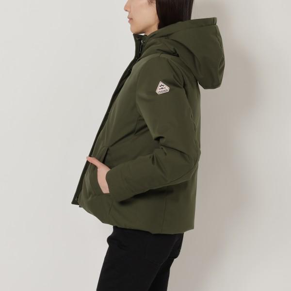 pyrenexオリーブグリーン ショート丈ダウンジャケット サイズ38 pyrenexオリーブグリーン ショート丈ダウンジャケット サイズ38