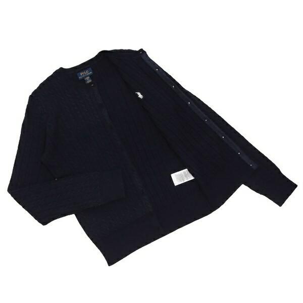 大人気【新品タグ付】ポロラルフローレン半袖ケーブルニットカーディガン紺ネイビーS 新品タグ付】ポロ ラルフローレン ケーブルニット 半袖 QR 刺繍