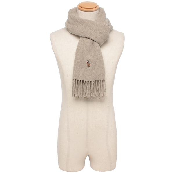 ラルフローレン 大判 ストール マフラー ベージュ POLO RALPH LAUREN ポロラルフローレン マフラー ベージュ メンズ