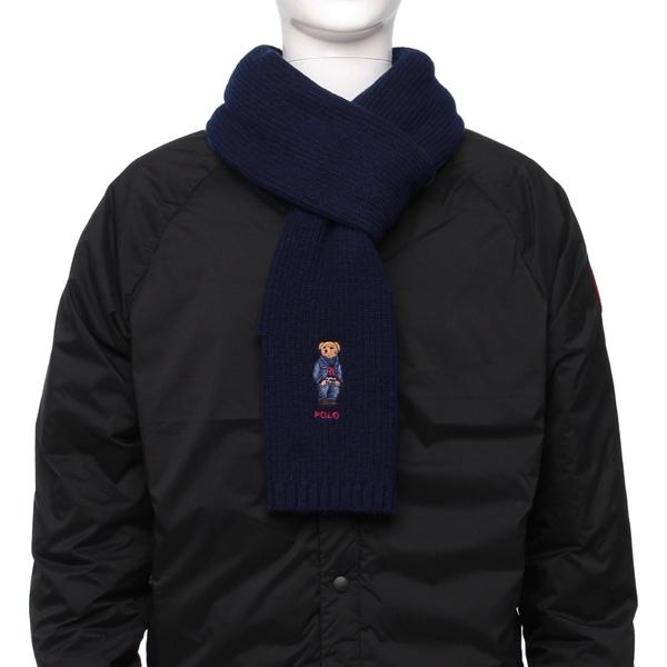 POLO RALPH LAUREN（ポロ・ラルフローレン） マフラー ソリッド デニム