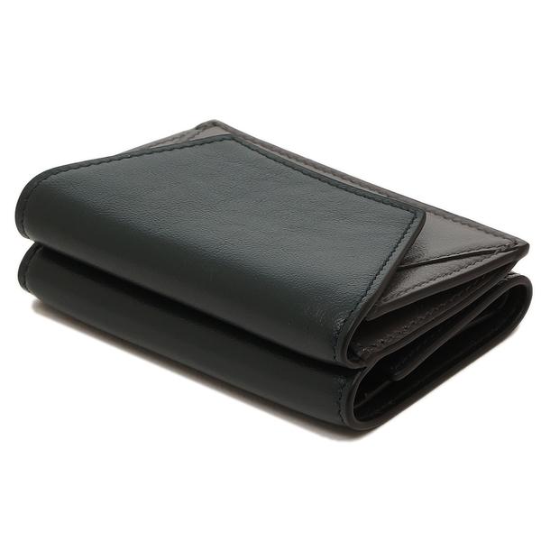 マルニ 三つ折り財布 ミニ財布 グレー グリーン メンズ MARNI PFMI0052U0 P2644 ZO597 TRIFOLD WALLET CYPRESS DARK ASH｜axes｜07