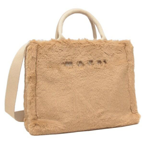 マルニ トートバッグ ショルダーバッグ バスケットショッパー ベージュ レディース MARNI SHMP0077U6 P8681 00V42 A4対応の画像