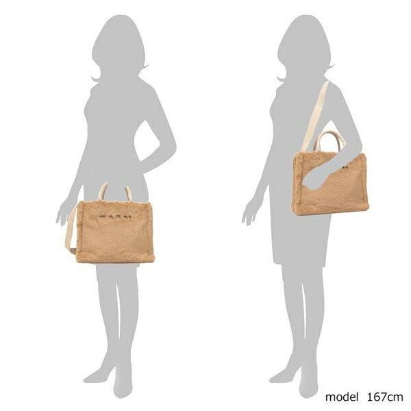 マルニ トートバッグ ショルダーバッグ バスケットショッパー ベージュ レディース MARNI SHMP0077U6 P8681 00V42 A4対応の画像
