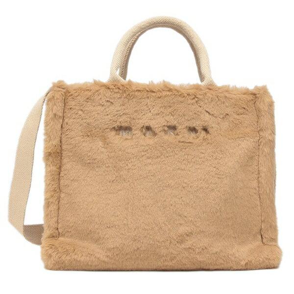 マルニ トートバッグ ショルダーバッグ バスケットショッパー ベージュ レディース MARNI SHMP0077U6 P8681 00V42 A4対応の画像