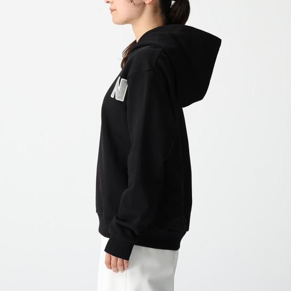 マルニ パーカー フーディー 子供服 ロゴワッペン付き レディース 大人も可 ブラック グレー キッズ MARNI M01266 M00V0 0M90D MARNI（マルニ） パーカー フーディー 子供服 ロゴワッペン付き