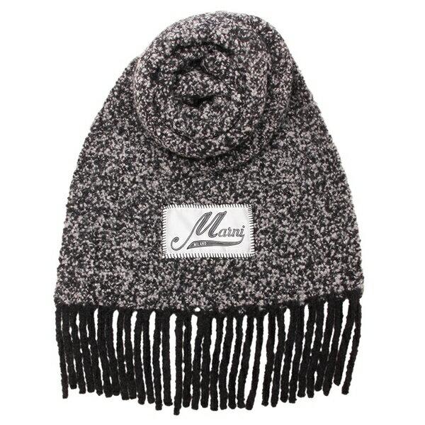 マルニ マフラー ブークレ織り フリンジ ロゴ メンズ レディース ユニセックス MARNI SCMC0145Y0 UAW057 MARNI（マルニ） マフラー ブークレ織り フリンジ ロゴ メンズ