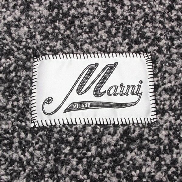 MARNI（マルニ） マフラー ブークレ織り フリンジ ロゴ メンズ