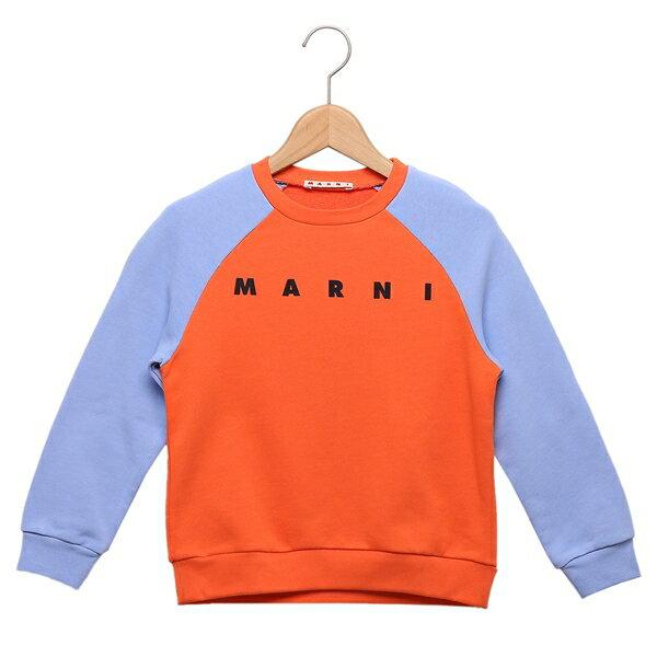 マルニ スウェット トレーナー カラーブロック キッズ ロゴ ブルー キッズ 子供服 MARNI M00818M00NI FELPA｜axes｜03