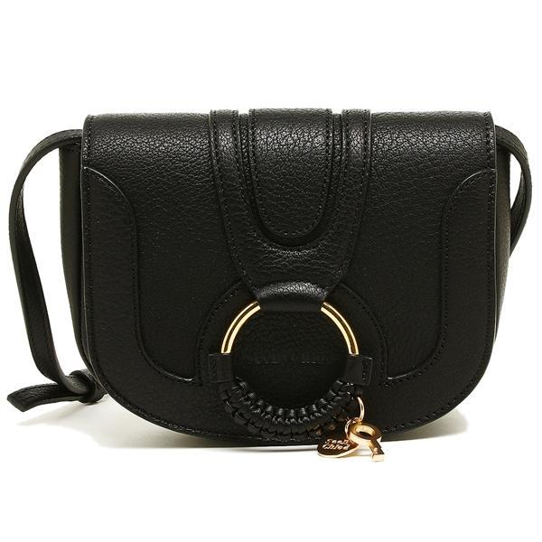 【未使用品級】See By Chloé ハナ　ショルダーバッグ　ブラック　レザー SEE BY CHLOE（シーバイクロエ） ショルダーバッグ ハナ Sサイズ